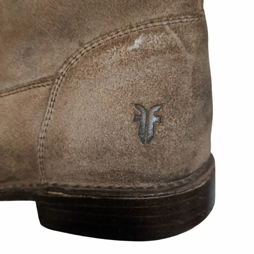 FRYE Shirley Over the Knee Leather Boots 6